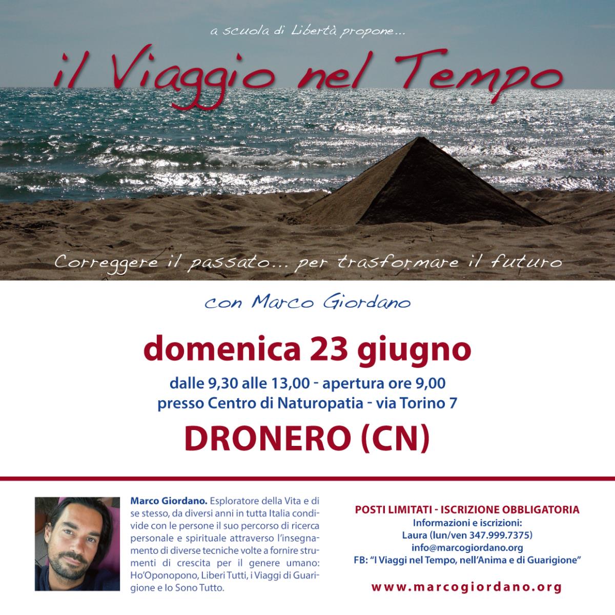 <b>IL VIAGGIO NEL TEMPO</b> domenica 23 giugno <b>DRONERO (CN)