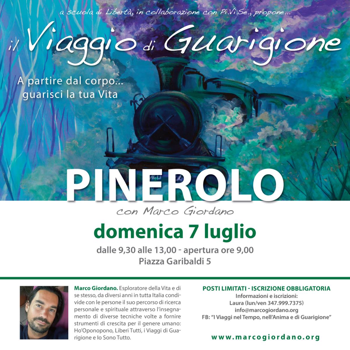 <b>IL VIAGGIO DI GUARIGIONE</b> domenica 7 luglio <b>PINEROLO (TO)