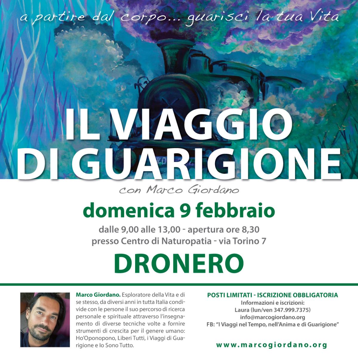 <b>IL VIAGGIO DI GUARIGIONE</b> domenica 9 febbraio <b>DRONERO (CN)