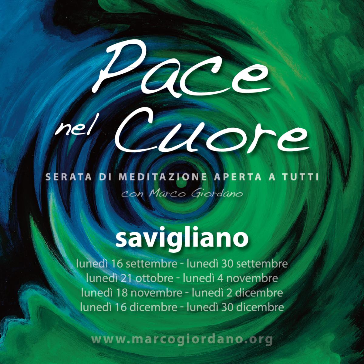 <b>PACE NEL CUORE</b> luned 30 settembre <b>SAVIGLIANO (CN)