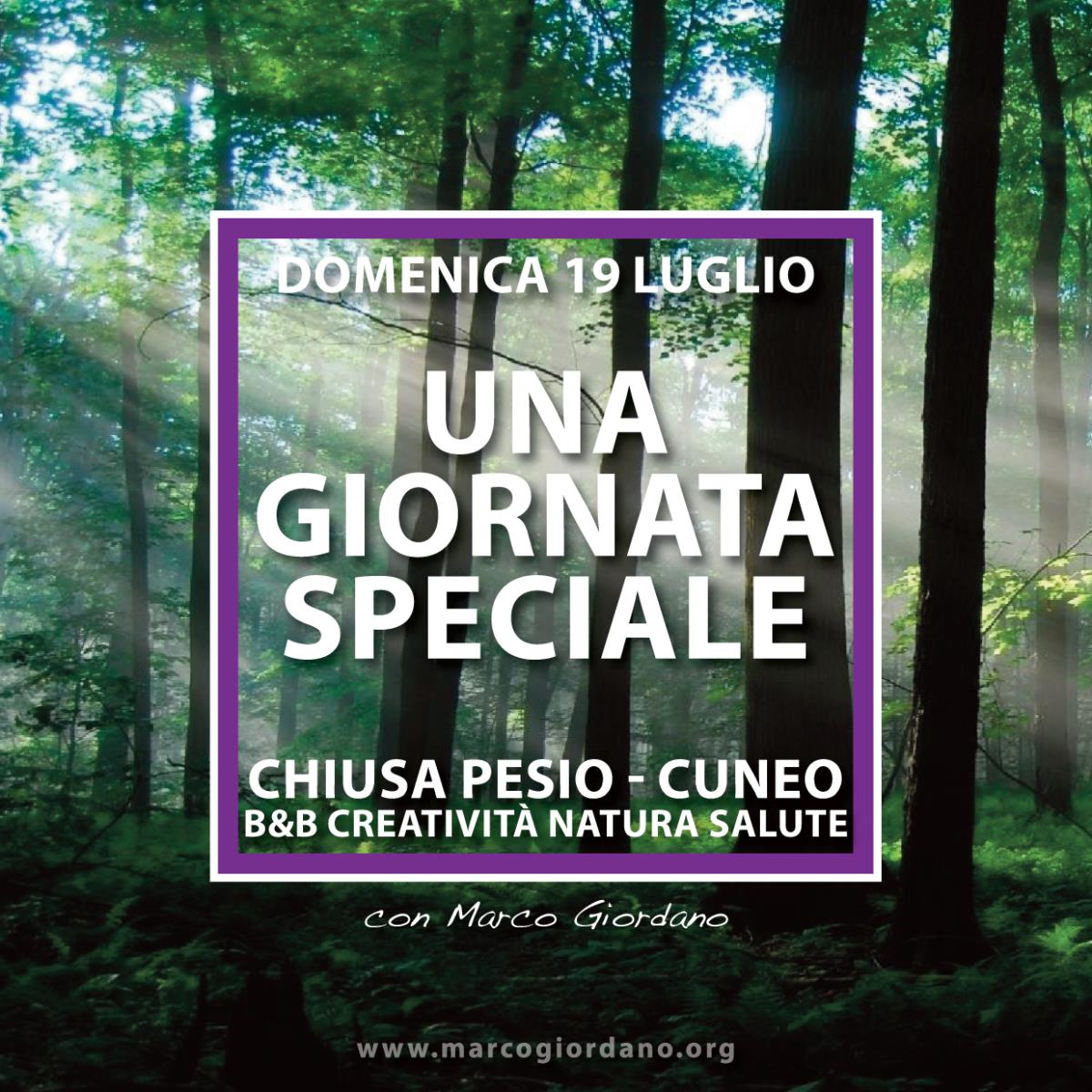 <b>UNA GIORNATA SPECIALE</b> 19 luglio <b>CHIUSA PESIO (Cuneo)