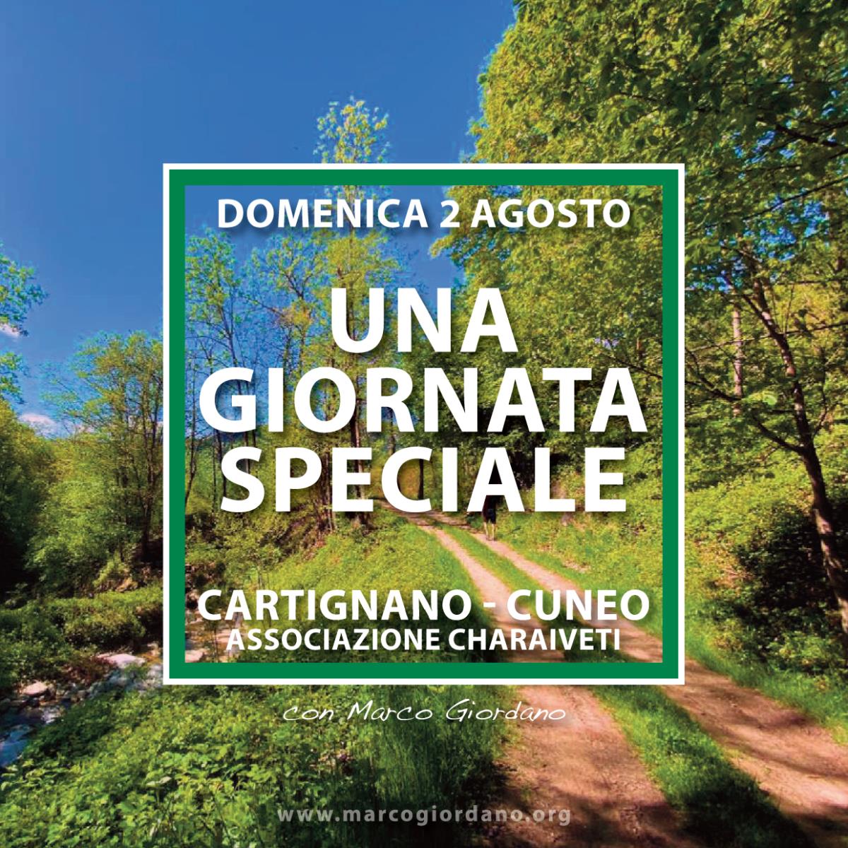 <b>UNA GIORNATA SPECIALE</b> 2 agosto <b>CARTIGNANO (Cuneo)
