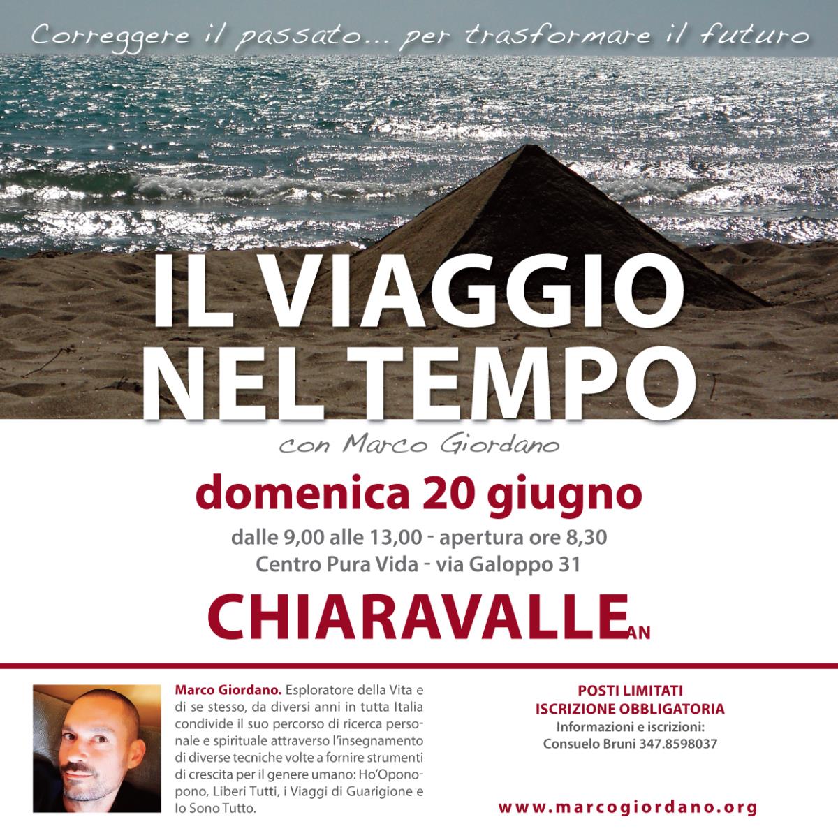 <b>IL VIAGGIO NEL TEMPO</b> domenica 20 giugno <b>CHIARAVALLE (Ancona)