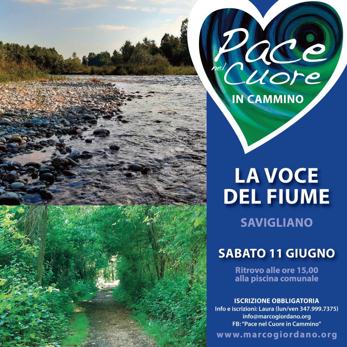 <b>LA VOCE DEL FIUME</b> sabato 11 giugno <b>SAVIGLIANO (Cuneo)