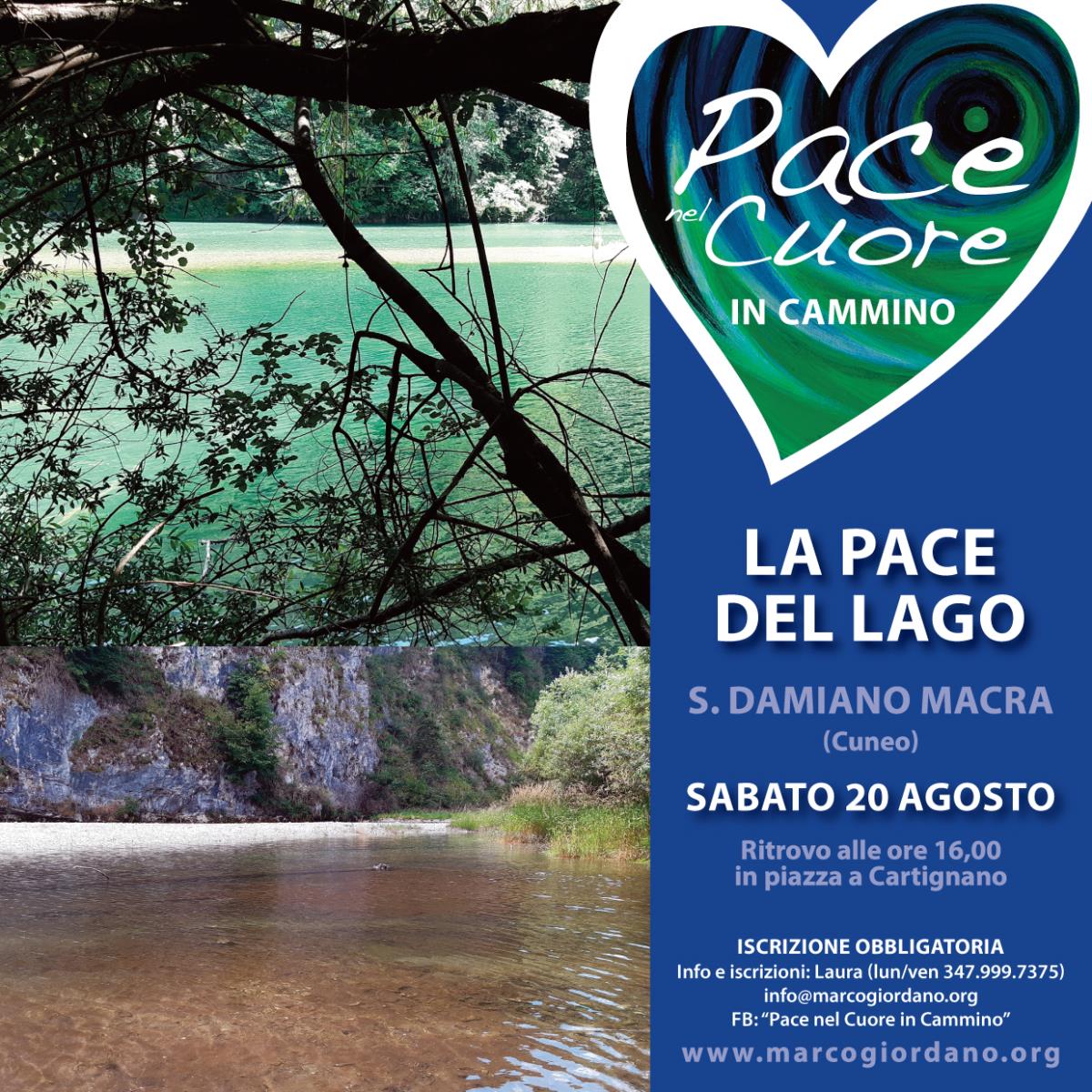 <b>LA PACE DEL LAGO</b> sabato 20 agosto <b>S. DAMIANO MACRA (Cuneo)