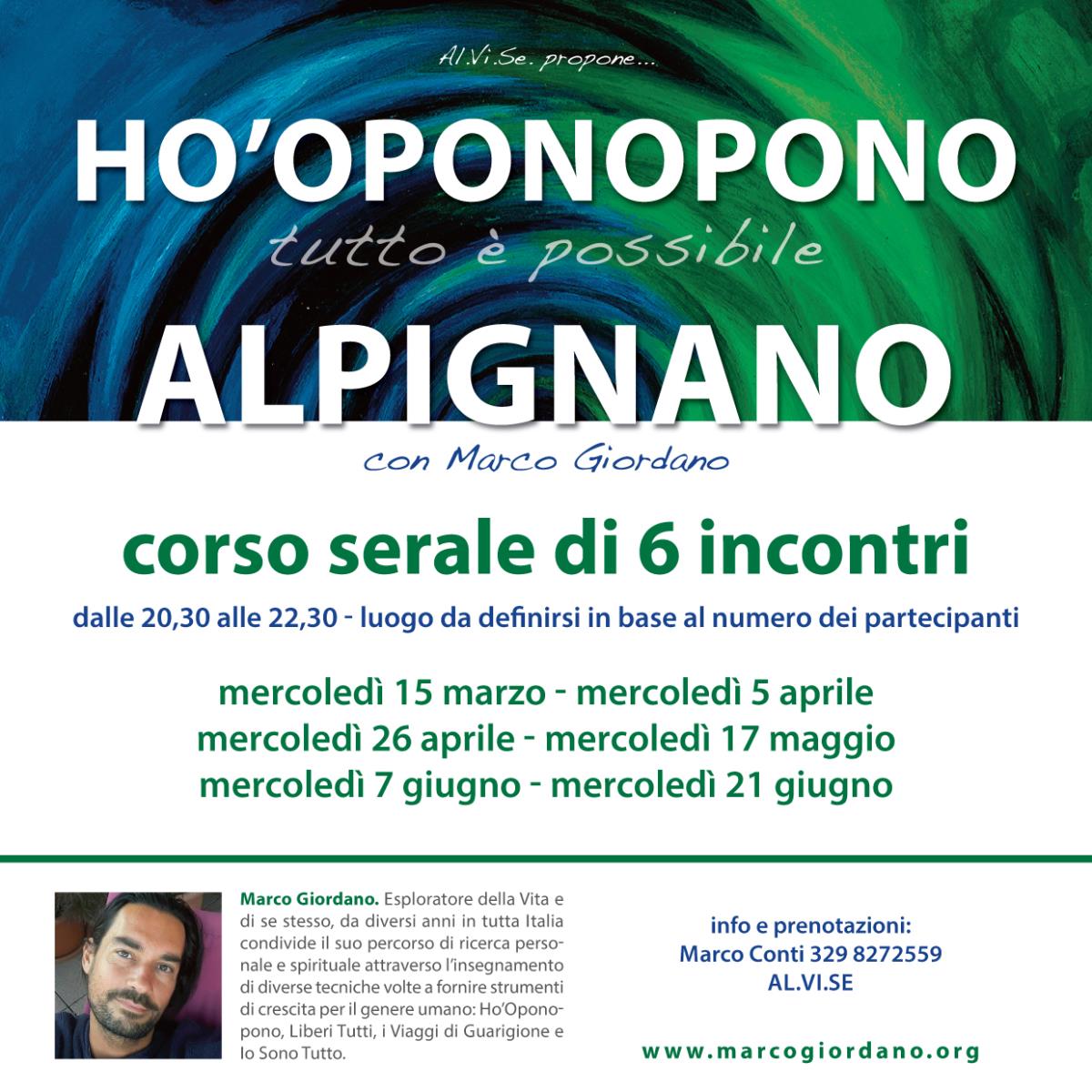 <b>HO'OPONOPONO </b>corso serale <b>ALPIGNANO (Torino)
