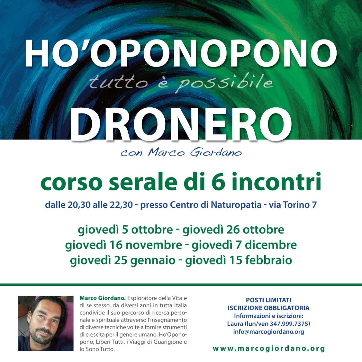<b>HO'OPONOPONO </b>corso serale <b>DRONERO (Cuneo)