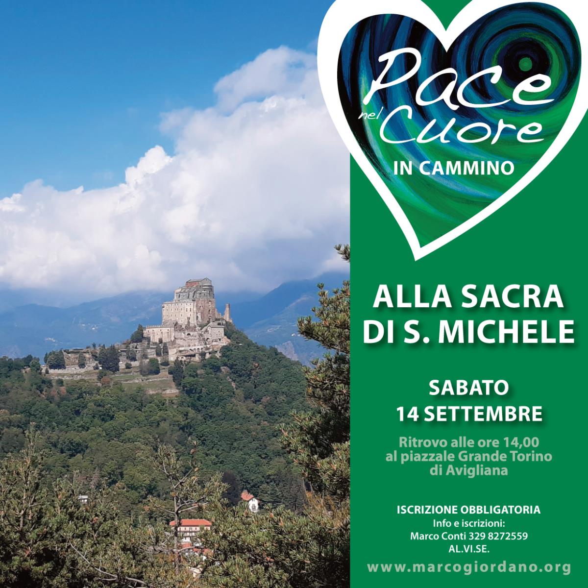 <b>ALLA SACRA DI S. MICHELE</b> sabato 14 settembre <b>AVIGLIANA (Torino)