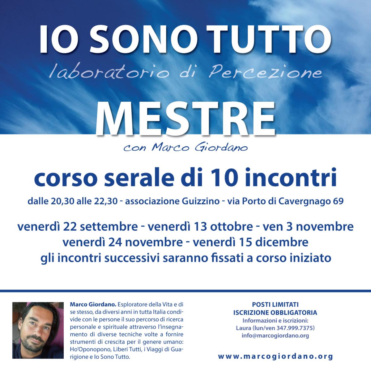 <b>IO SONO TUTTO </b>corso serale <b>MESTRE (Venezia)