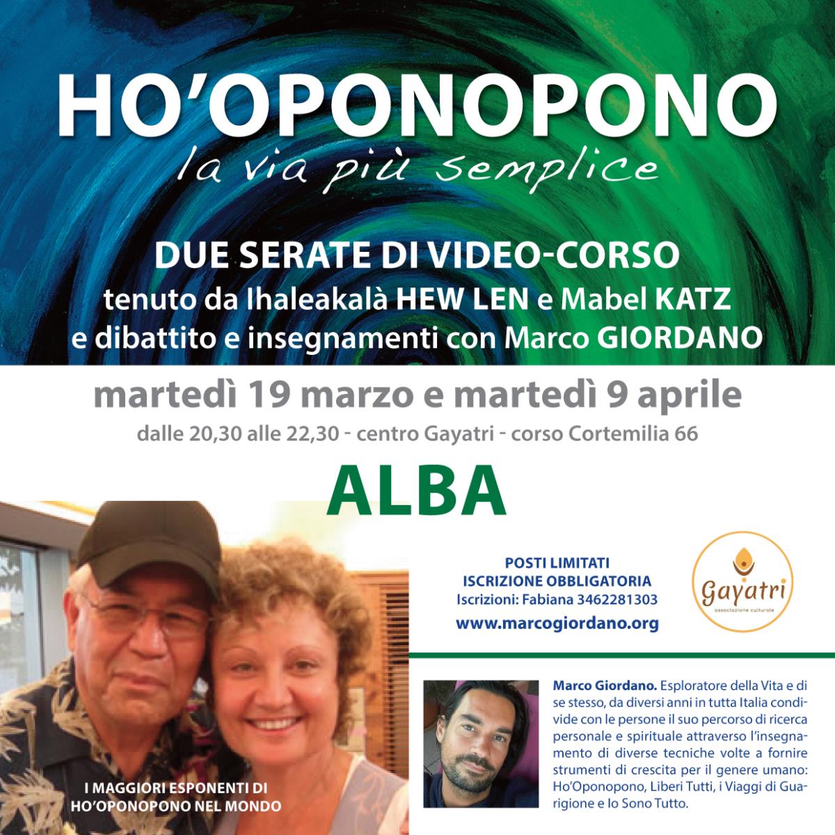 <b>HO'OPONOPONO </b>video-corso <b>ALBA (Cuneo)