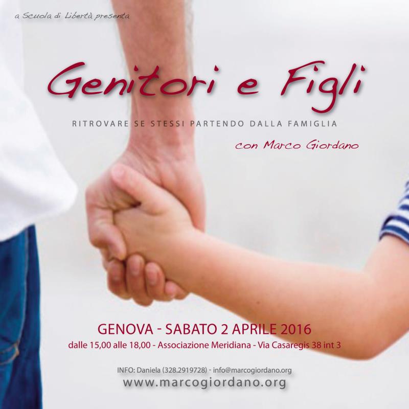 Workshop GENITORI E FIGLI a Genova