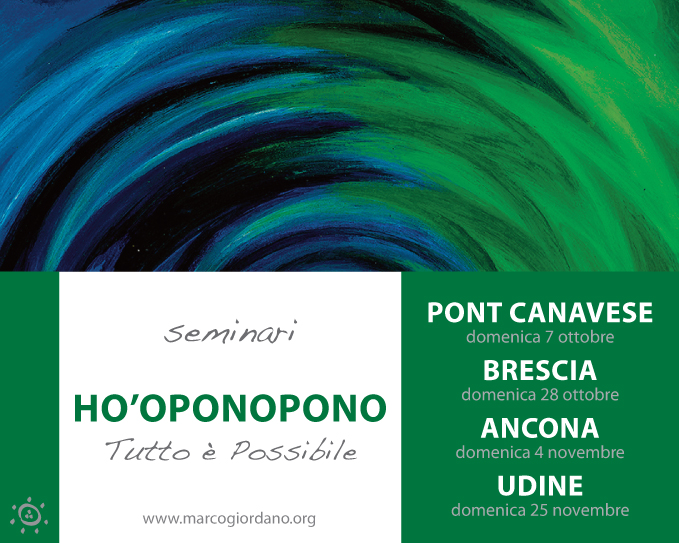 seminari HO'OPONOPONO in ITALIA 2018