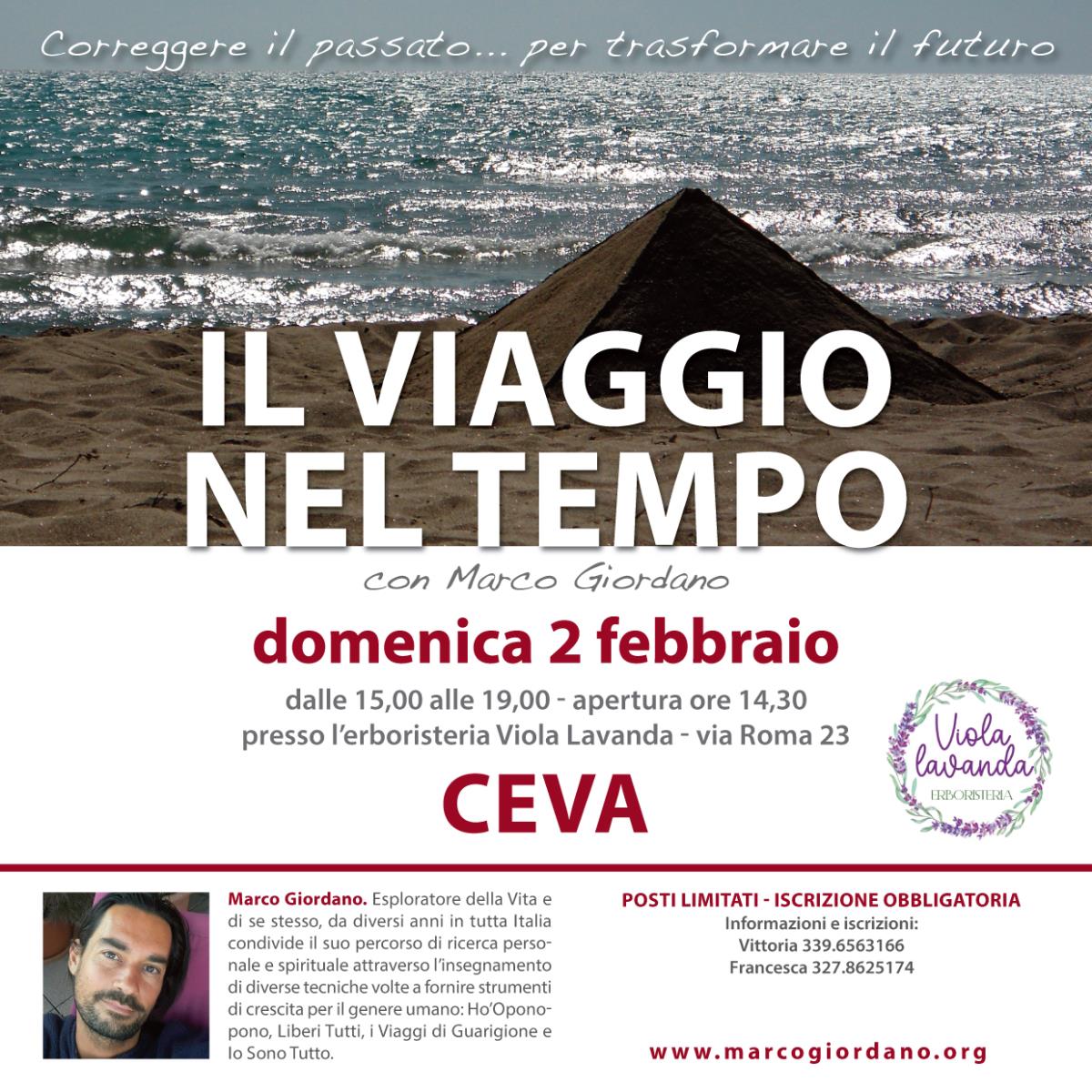 <b>IL VIAGGIO NEL TEMPO</b> domenica 2 febbraio <b>CEVA (Cuneo)
