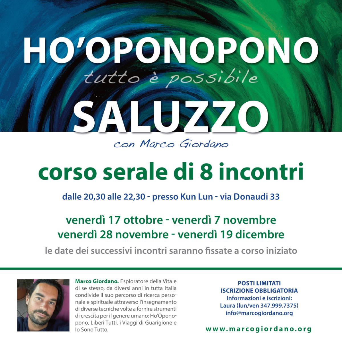 <b>HO'OPONOPONO </b>corso serale <b>SALUZZO (Cuneo)