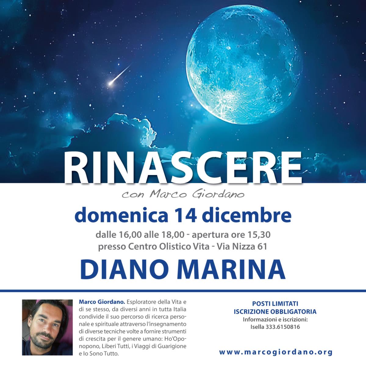 <b>RINASCERE - IL VIAGGIO DI NATALE</b> domenica 14 dicembre <b>DIANO MARINA (Imperia)