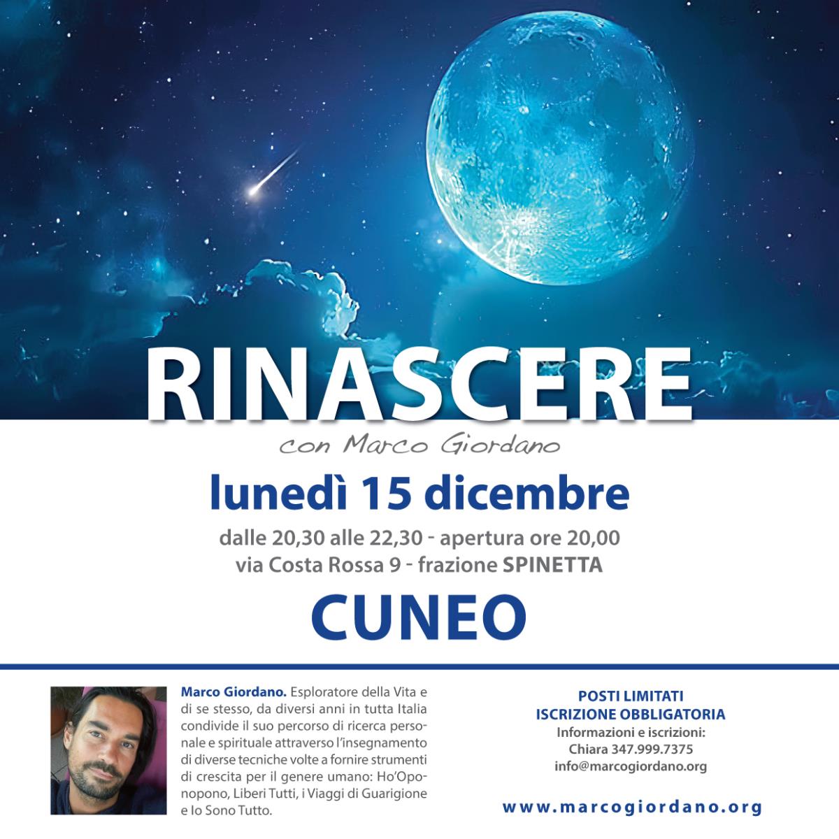 <b>RINASCERE - IL VIAGGIO DI NATALE</b> luned 15 dicembre <b>CUNEO