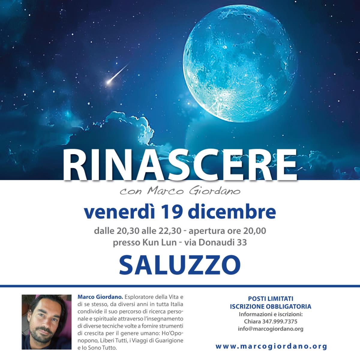 <b>RINASCERE - IL VIAGGIO DI NATALE</b> venerd 19 dicembre <b>SALUZZO (Cuneo)