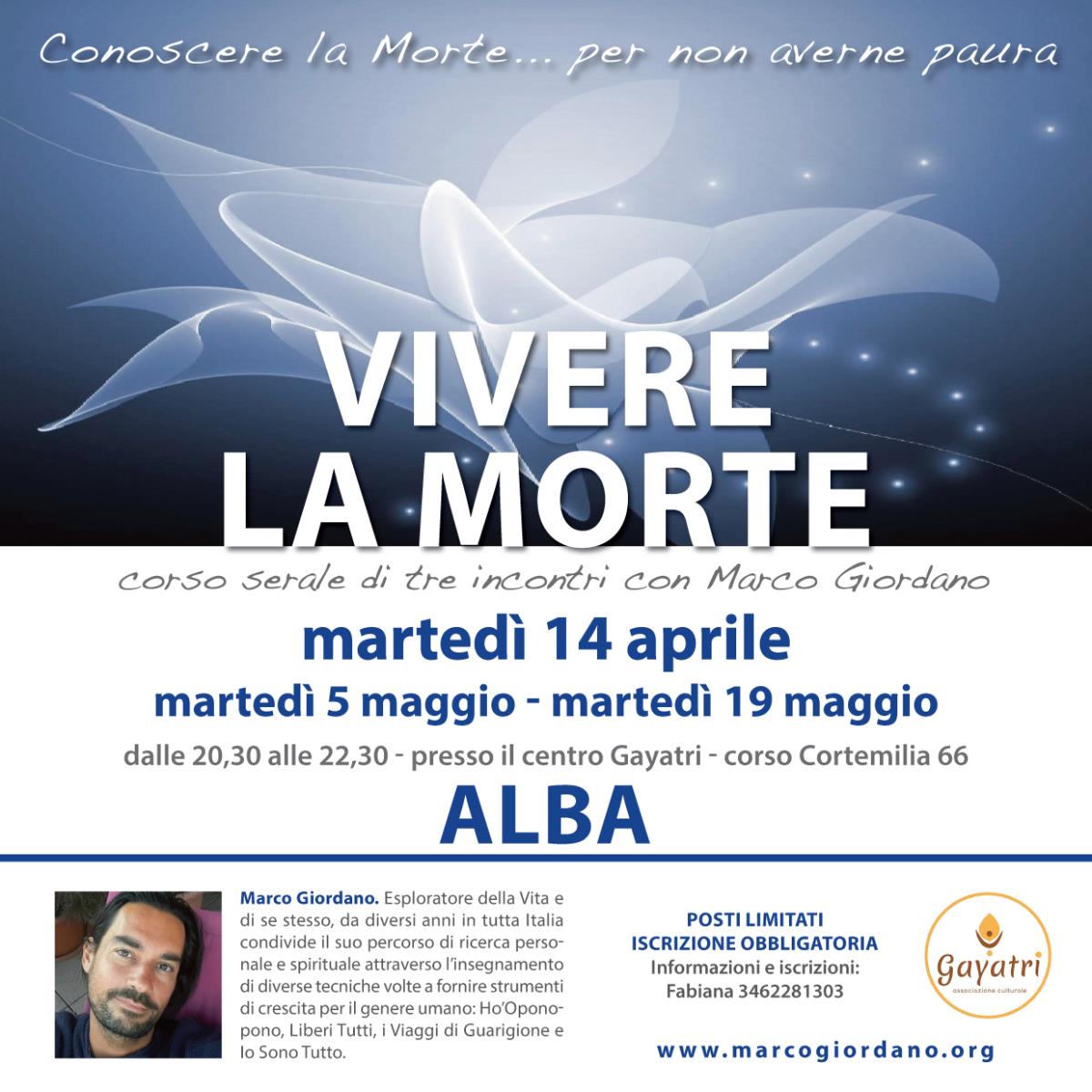 <b>VIVERE LA MORTE</b> corso serale <b>ALBA (Cuneo)