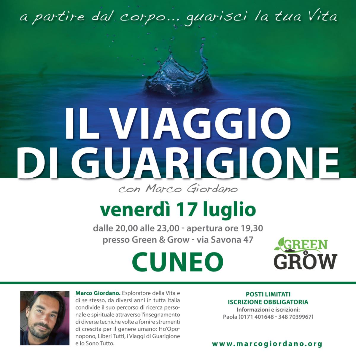 <b>IL VIAGGIO DI GUARIGIONE</b> venerd� 17 luglio <b>CUNEO