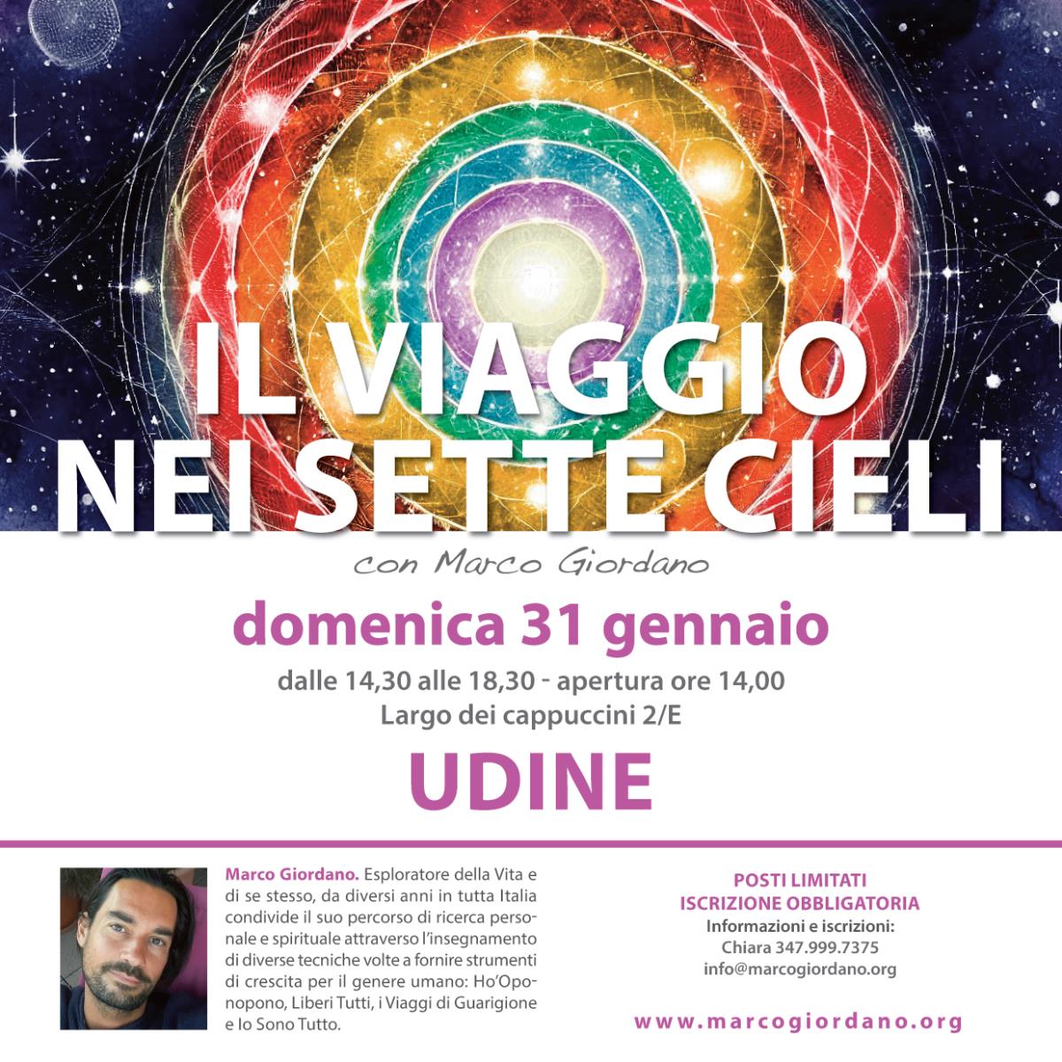 <b>IL VIAGGIO NEI SETTE CIELI</b> domenica 31 gennaio <b>UDINE
