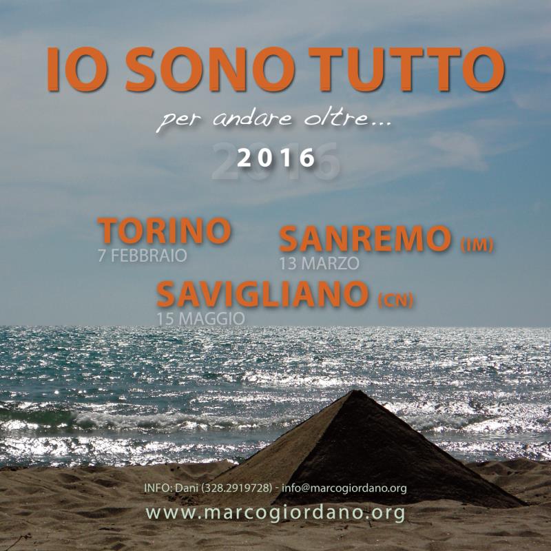IO SONO TUTTO i nuovi seminari del 2016