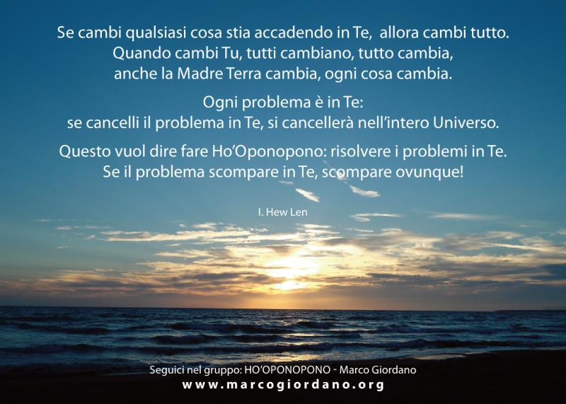 Quando cambi tu...tutto cambia