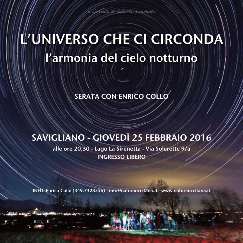 L'UNIVERSO CHE CI CIRCONDA: l'armonia del cielo notturno