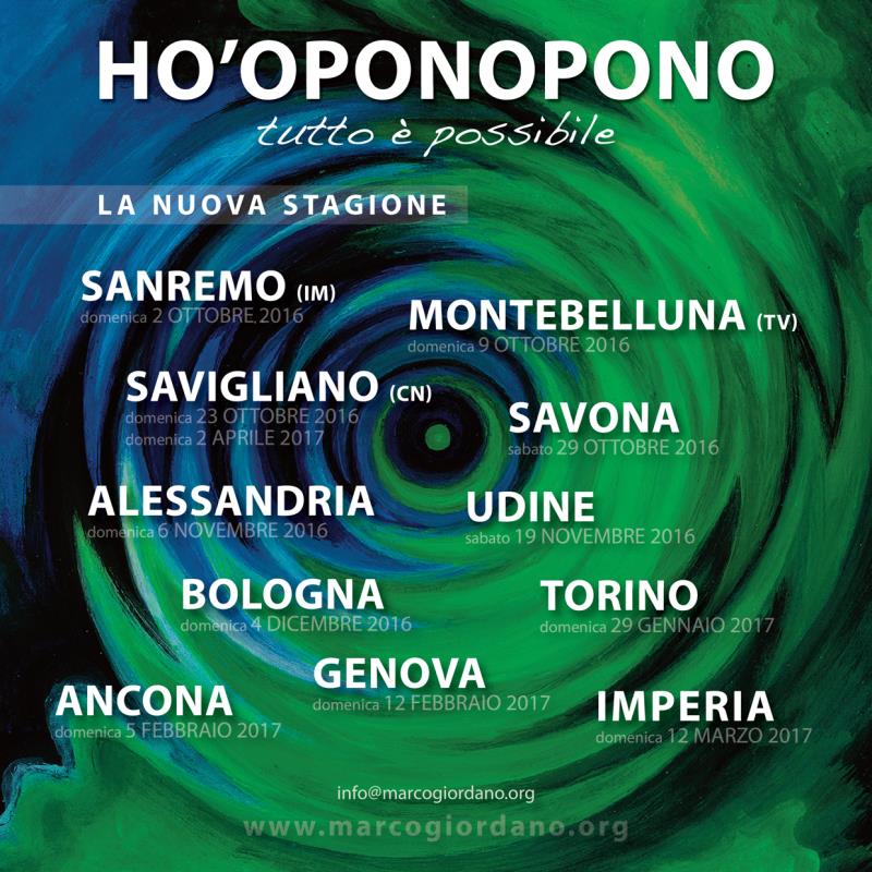 HO'OPONOPONO la prossima stagione